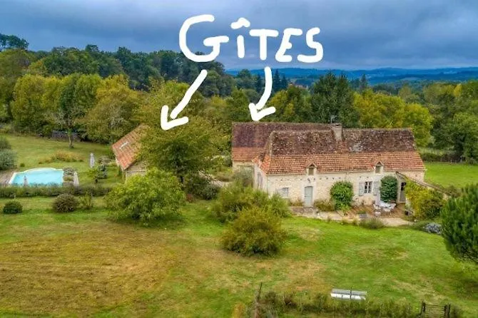Gite De L'Ane Papillon-3 Chb- Piscine-Jardin Saint-Cirq-Souillaguet France